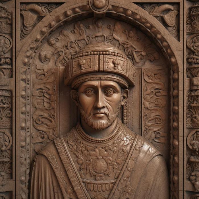 Famous (Justinian I 2, 3DFMS_7553) 3D models for cnc